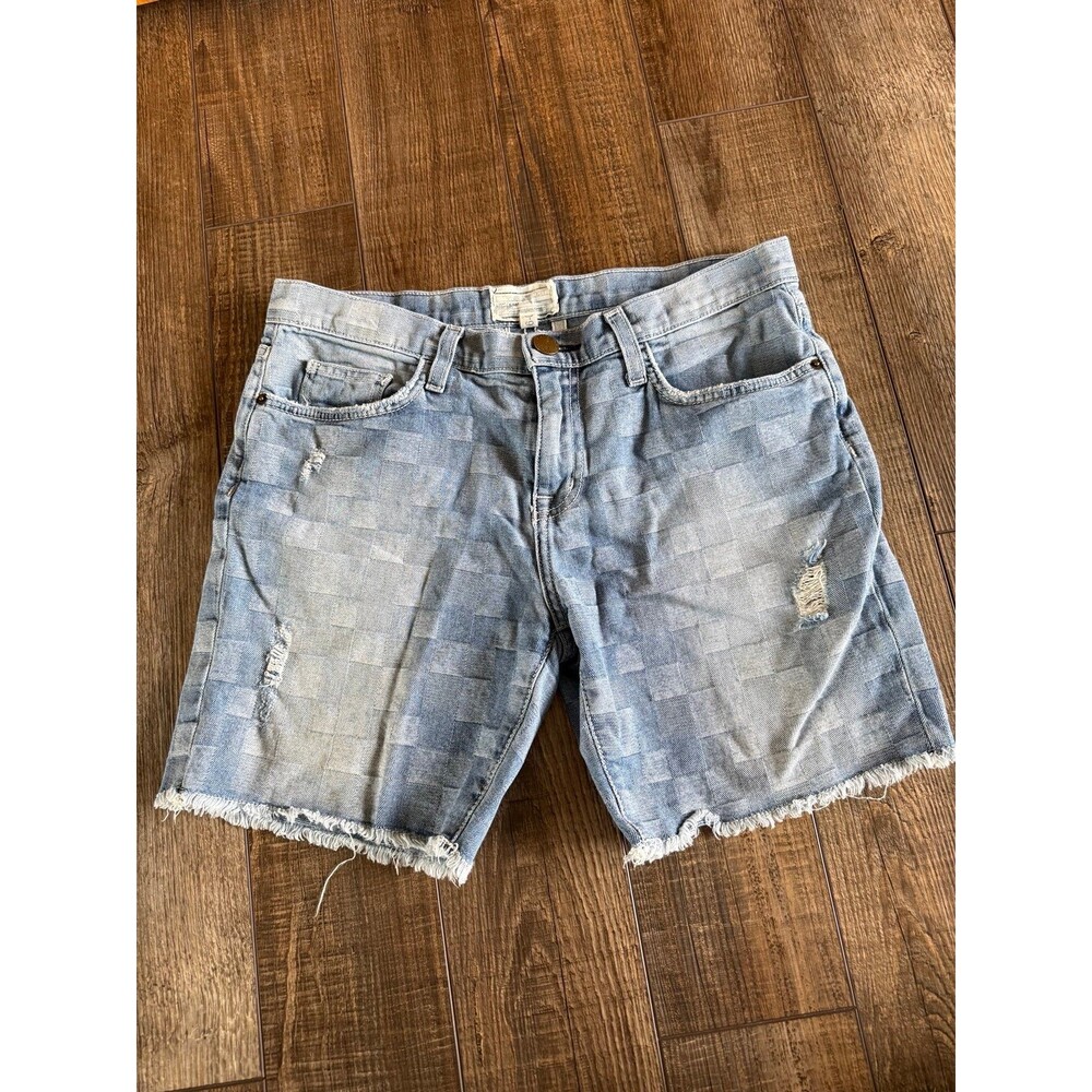 Current/Elliott The Slouchy Cut Off Shorts Sz. 26 Monterey Destroy